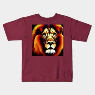 Retro lion head Kids T-Shirt